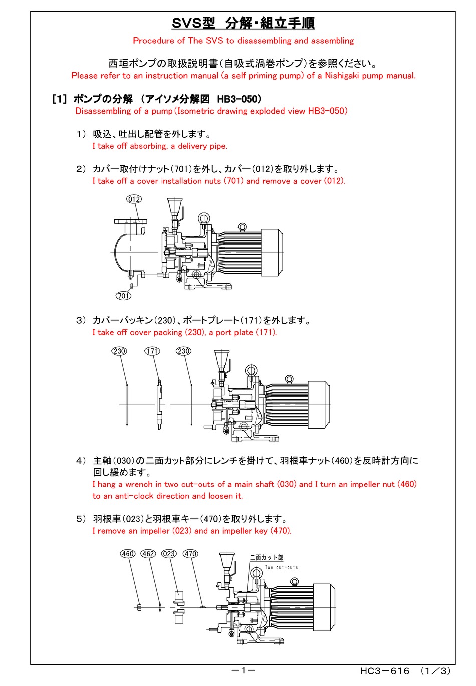 NISHIGAKI PUMP SVS-25 INSTRUCTION MANUAL Pdf Download | ManualsLib