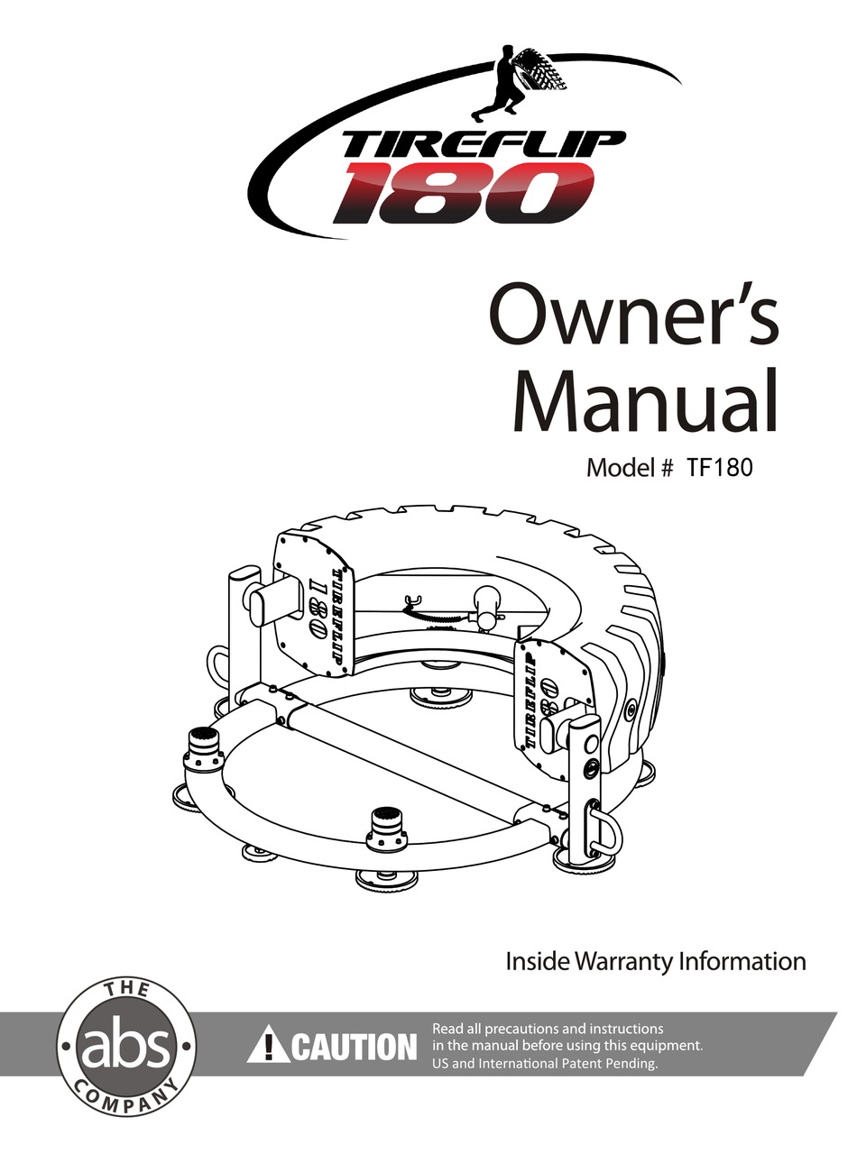 THE ABS COMPANY TIREFLIP 180 OWNER'S MANUAL Pdf Download ManualsLib