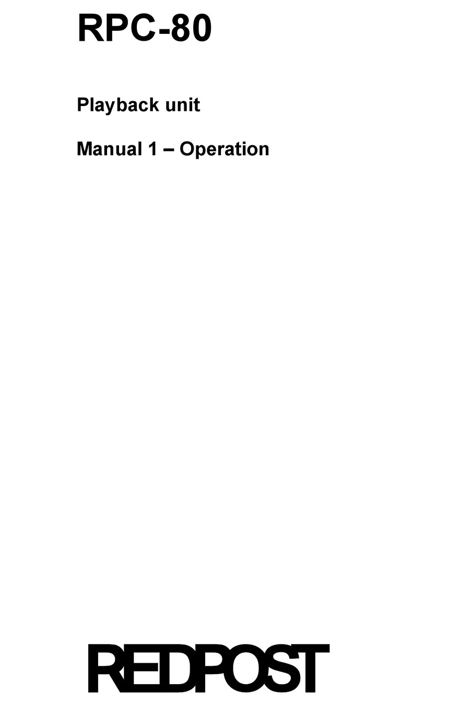 redpost-rpc-80-manual-pdf-download-manualslib