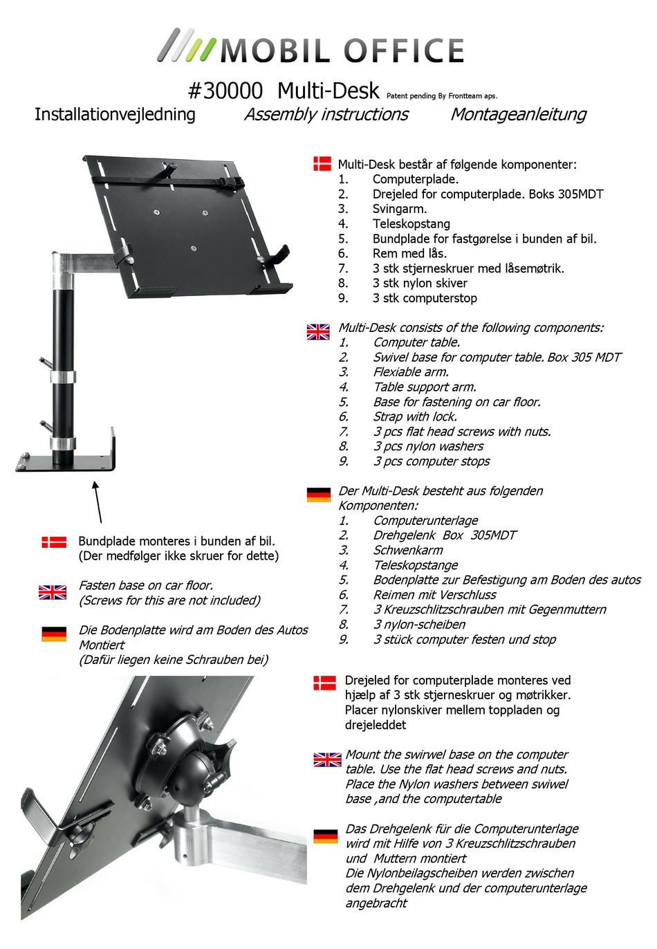 MOBIL OFFICE MULTIDESK ASSEMBLY INSTRUCTIONS Pdf Download ManualsLib