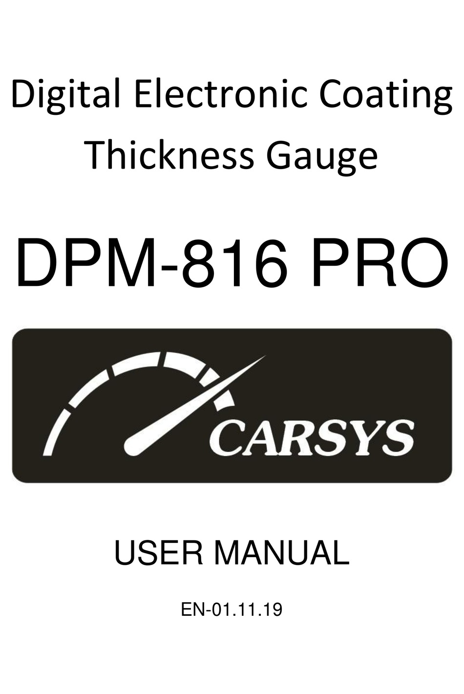 CARSYS DPM816 PRO USER MANUAL Pdf Download ManualsLib