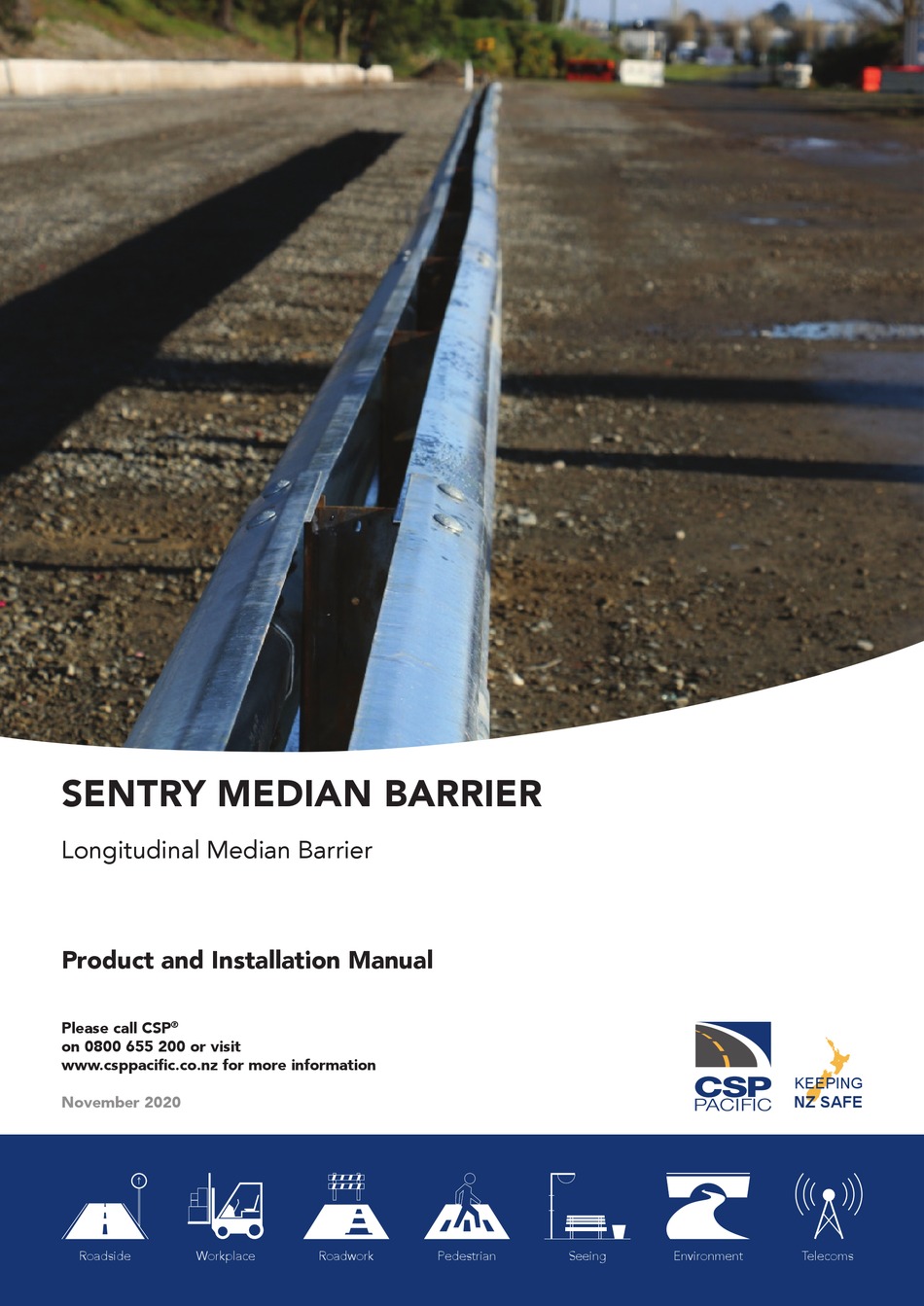 CSP PACIFIC SENTRY MEDIAN BARRIER PRODUCT AND INSTALLATION MANUAL Pdf