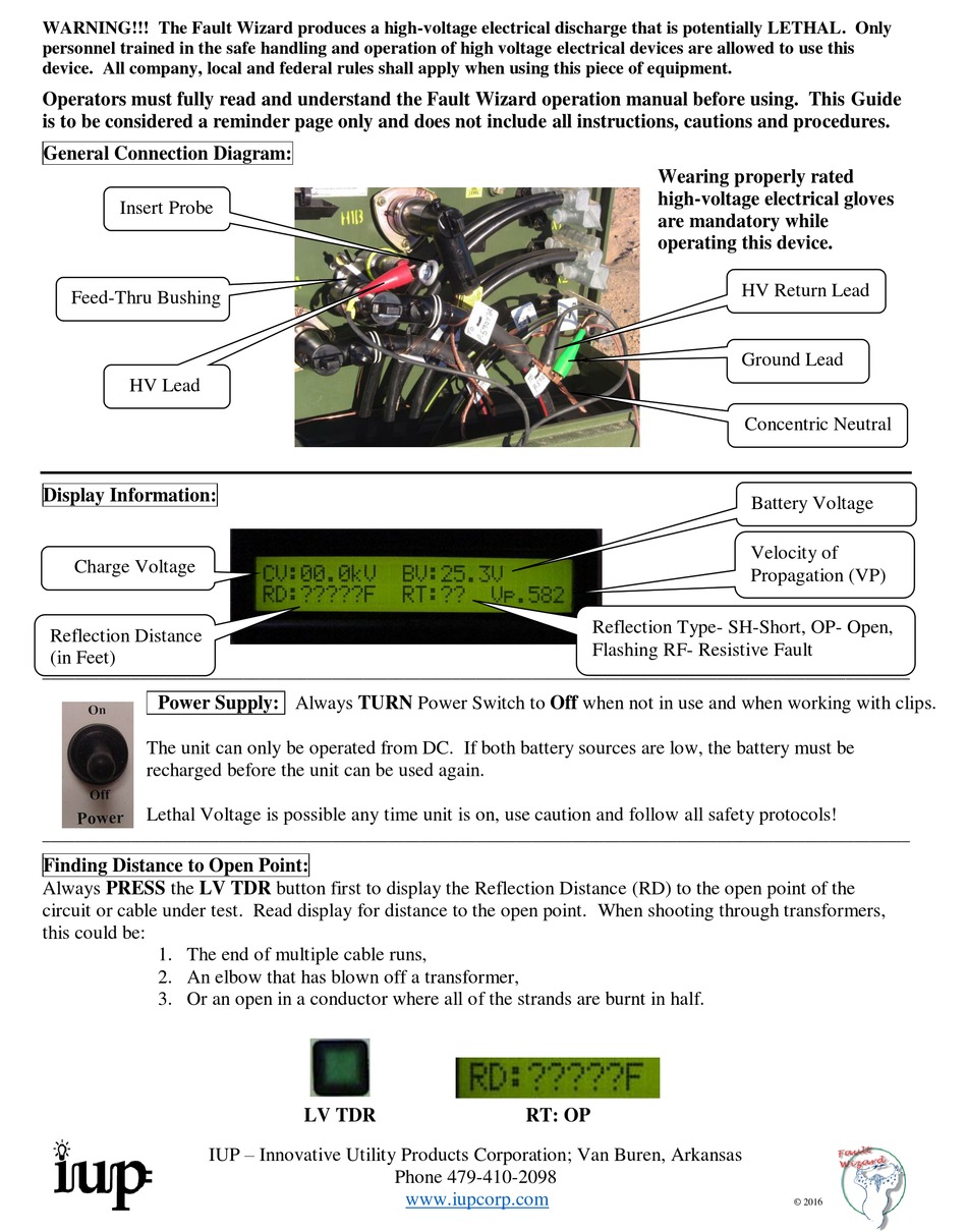 IUP FAULT WIZARD USER MANUAL Pdf Download ManualsLib