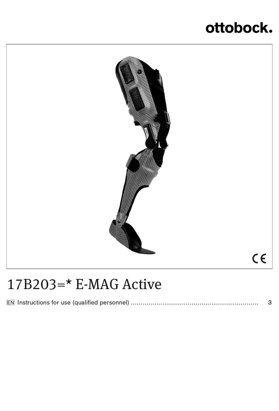 OTTO BOCK EMAG ACTIVE 17B203 INSTRUCTIONS FOR USE MANUAL Pdf Download