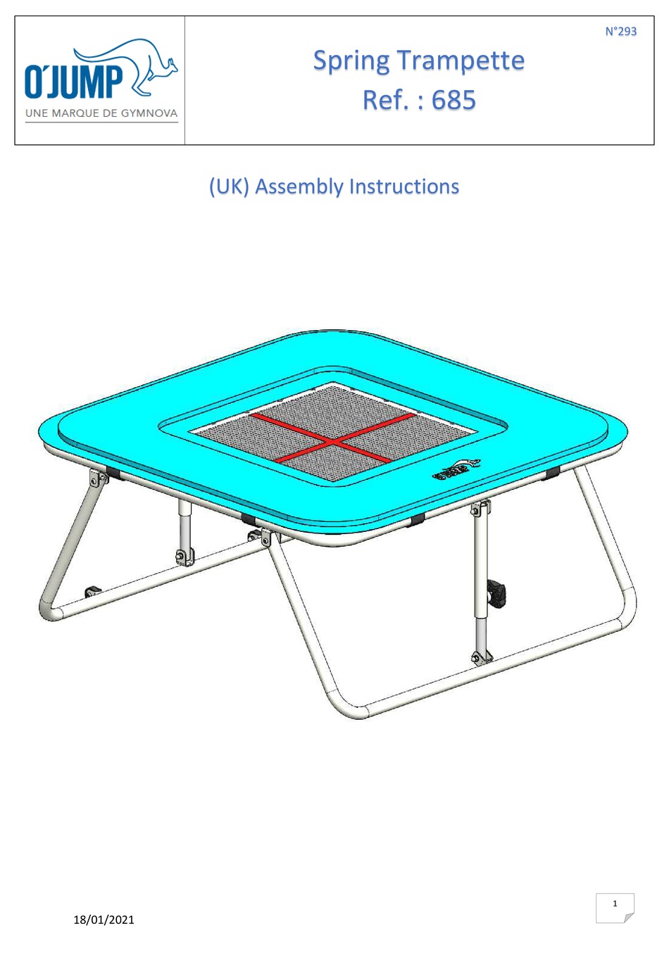 O'JUMP 685 ASSEMBLY INSTRUCTIONS Pdf Download ManualsLib