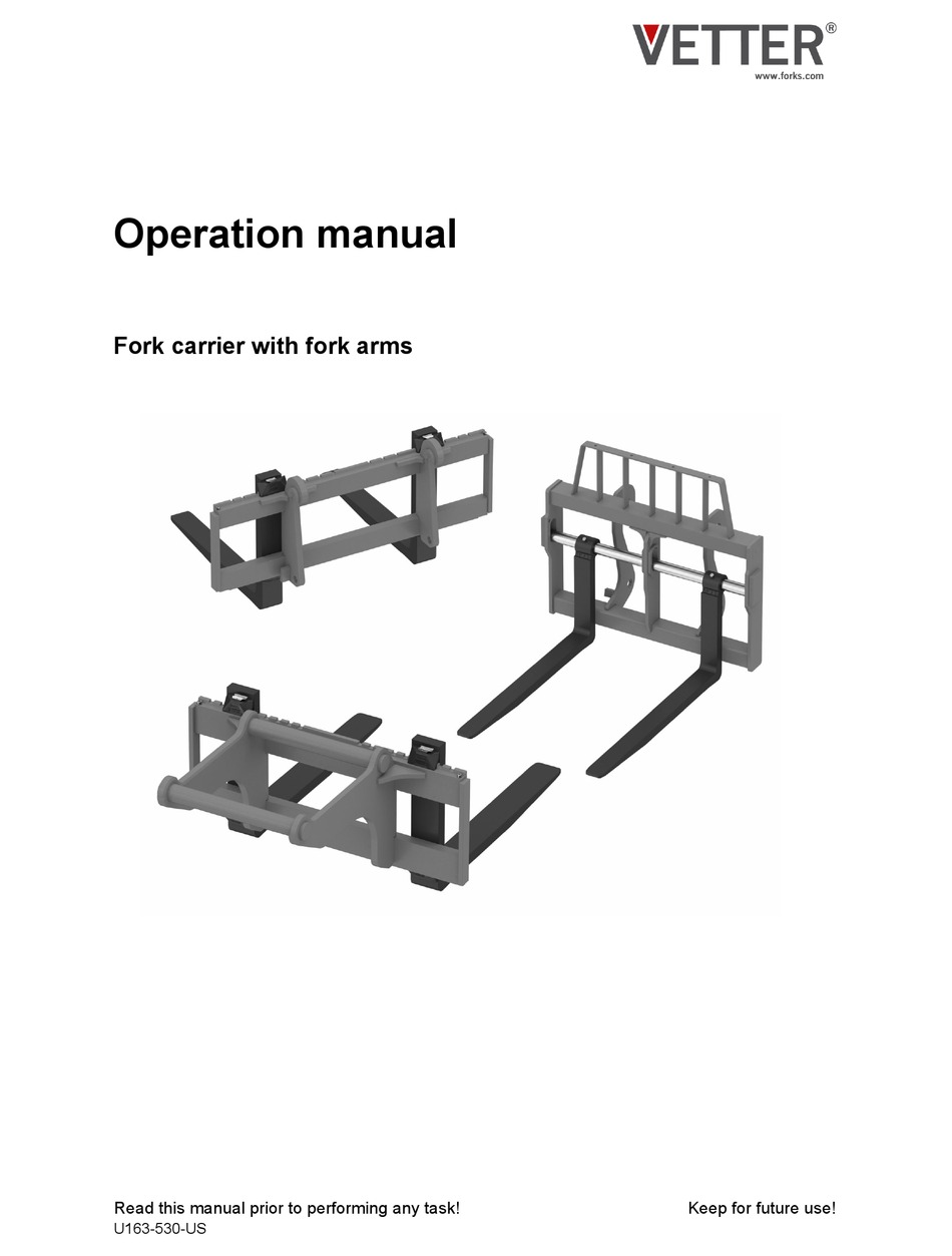 VETTER MANUTEL OPERATION MANUAL Pdf Download ManualsLib