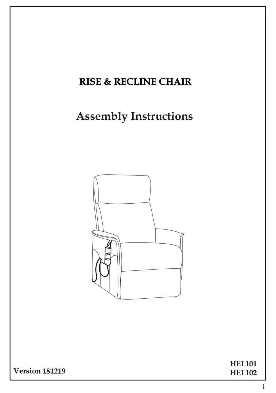 JULIAN BOWEN HEL101 ASSEMBLY INSTRUCTIONS MANUAL Pdf Download ManualsLib