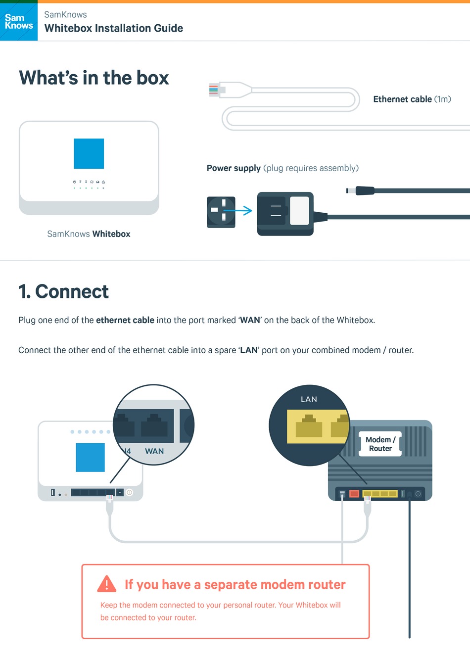 SAMKNOWS WHITEBOX INSTALLATION MANUAL Pdf Download ManualsLib