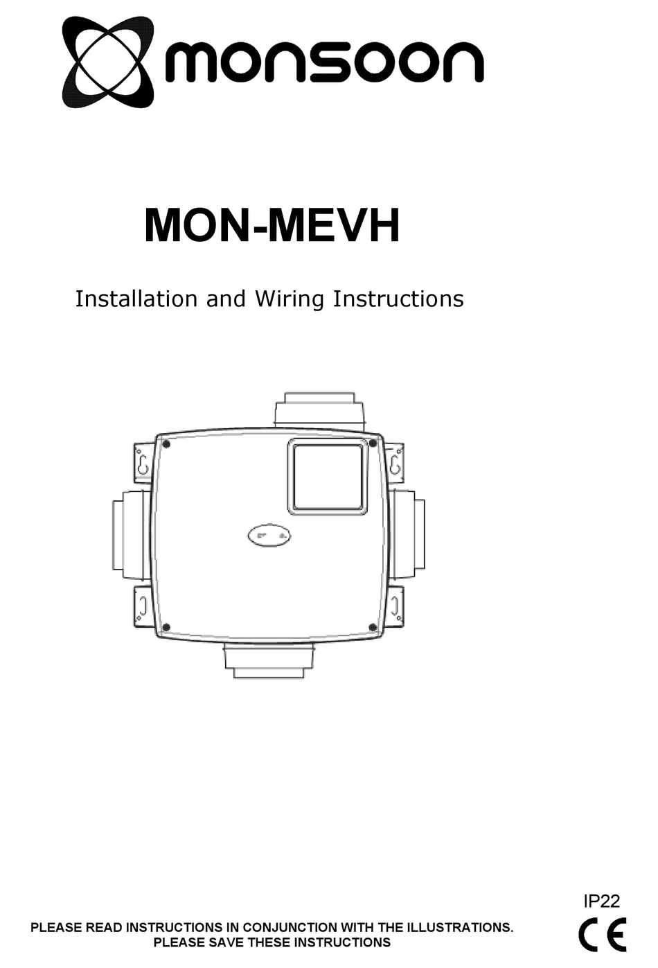 NATIONAL VENTILATION MONSOON MONMEVH INSTALLATION AND WIRING INSTRUCTIONS Pdf Download ManualsLib