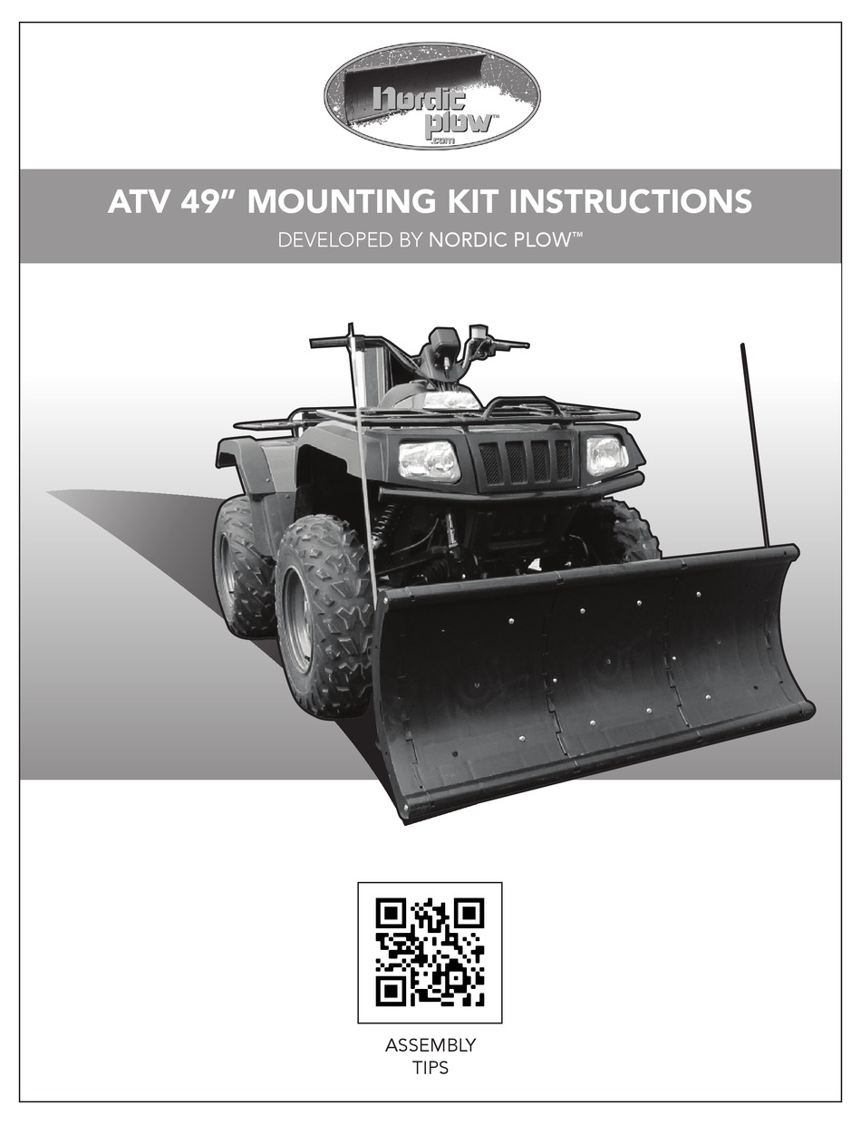 NORDIC PLOW ATV 49" MOUNTING KIT INSTRUCTIONS MANUAL Pdf Download