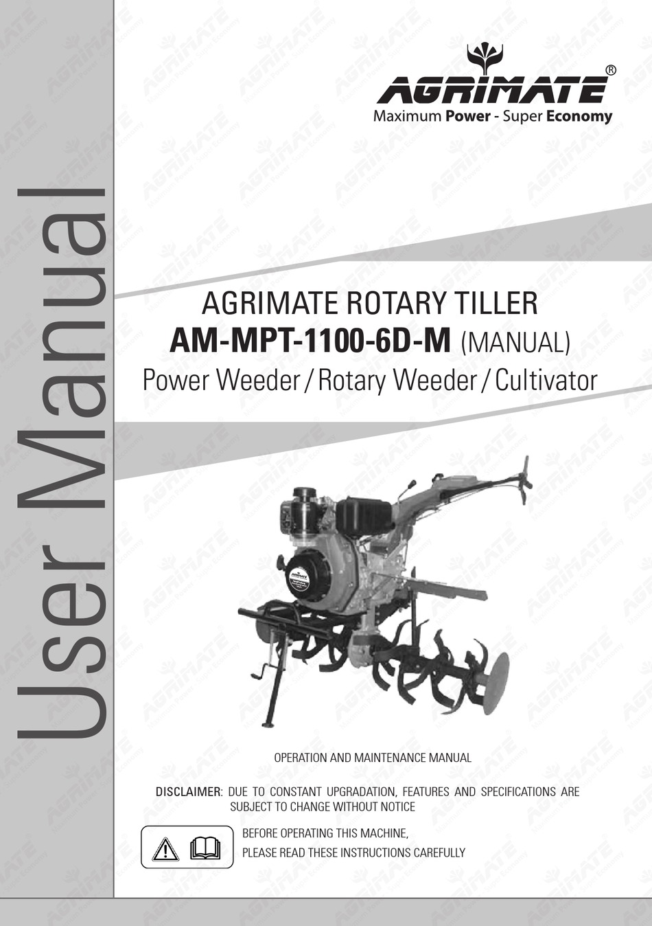 AGRIMATE AM-MPT-1100-6D USER MANUAL Pdf Download | ManualsLib