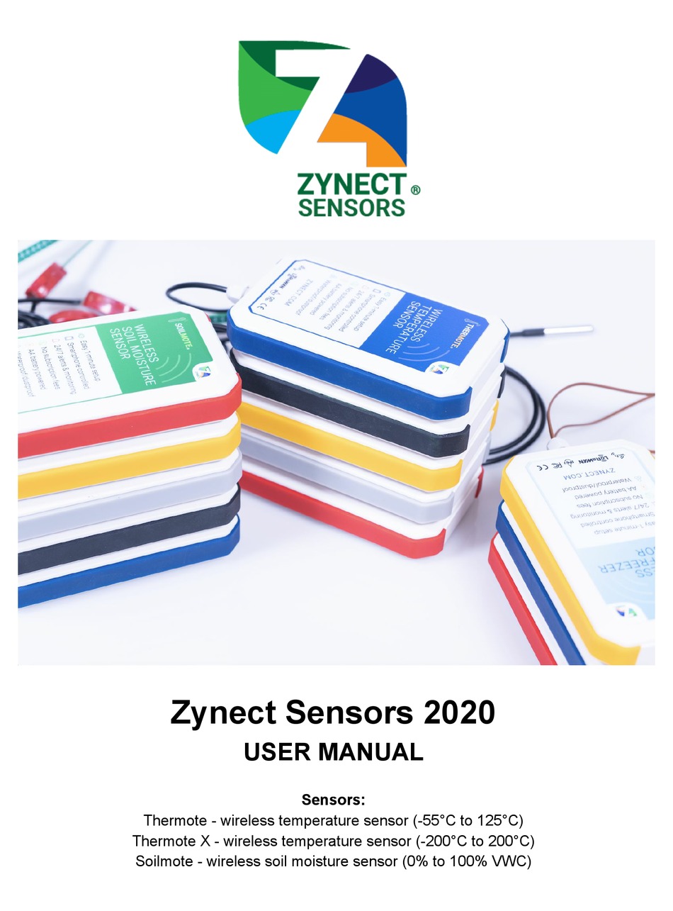 ZYNECT SENSORS THERMOTE USER MANUAL Pdf Download ManualsLib