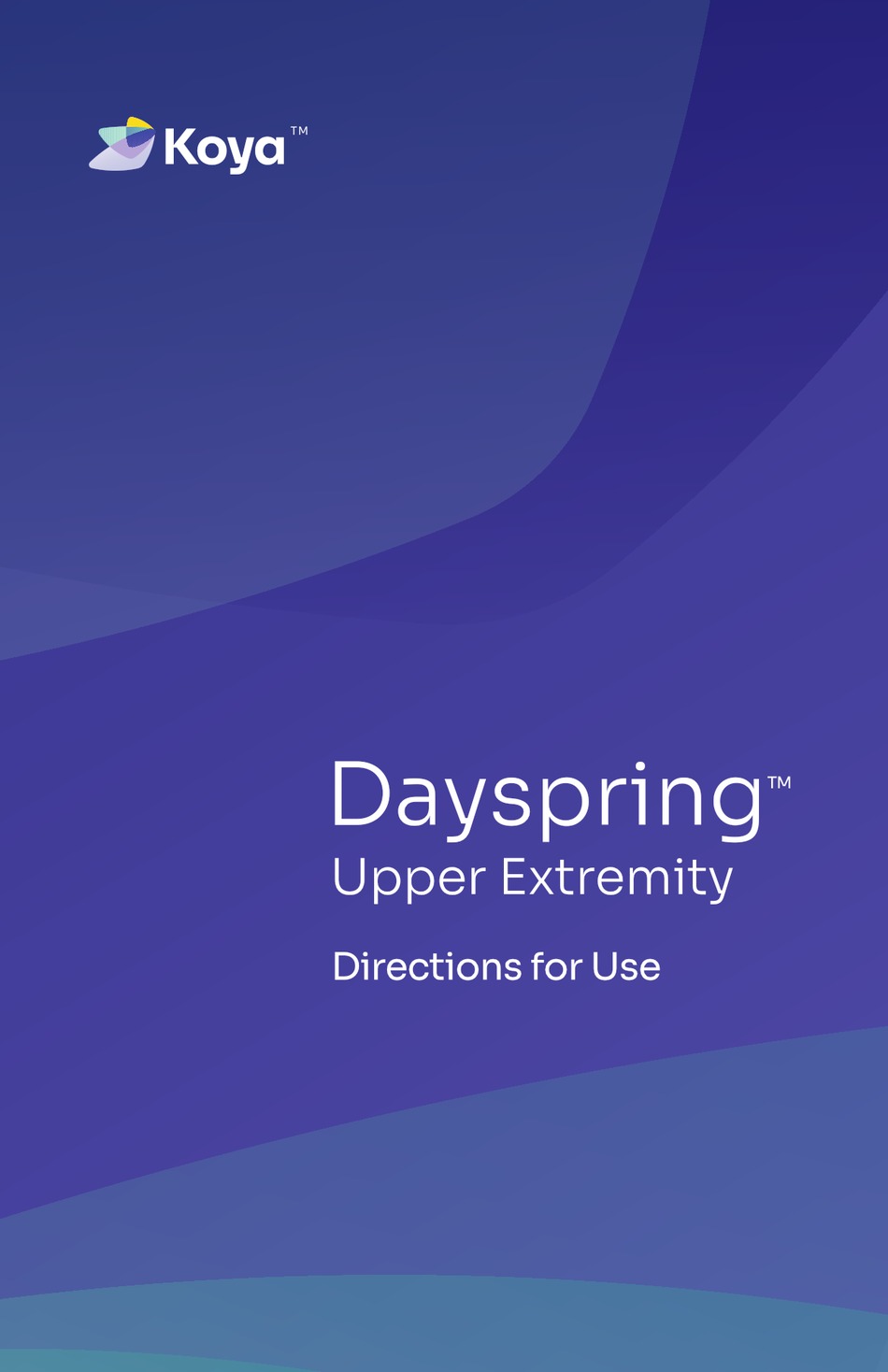 KOYA DAYSPRING DIRECTIONS FOR USE MANUAL Pdf Download ManualsLib