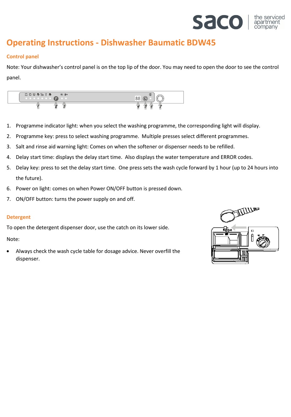 SACO BAUMATIC BDW45 OPERATING INSTRUCTIONS Pdf Download ManualsLib