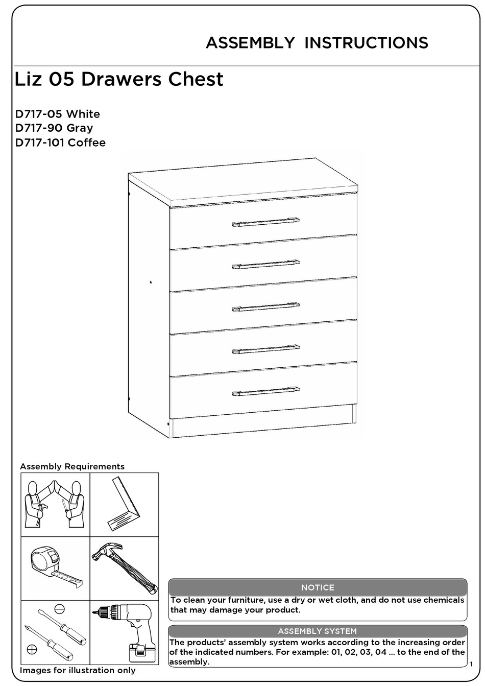 OVERSTOCK LIZ 05 ASSEMBLY INSTRUCTIONS MANUAL Pdf Download ManualsLib
