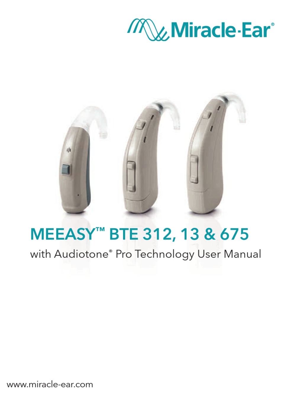 MIRACLEEAR MEEASY BTE 312 USER MANUAL Pdf Download ManualsLib