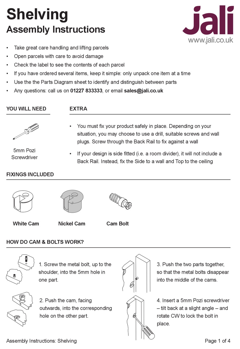 JALI SHELVING ASSEMBLY INSTRUCTIONS Pdf Download ManualsLib