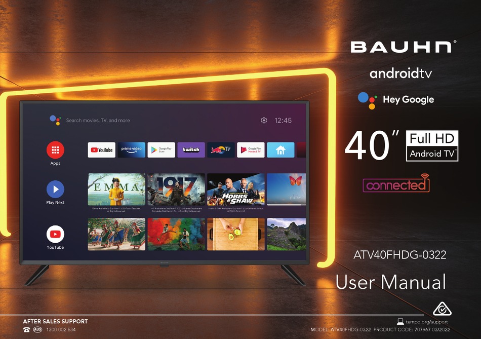 ALDI BAUHN ATV40FHDG0322 USER MANUAL Pdf Download ManualsLib