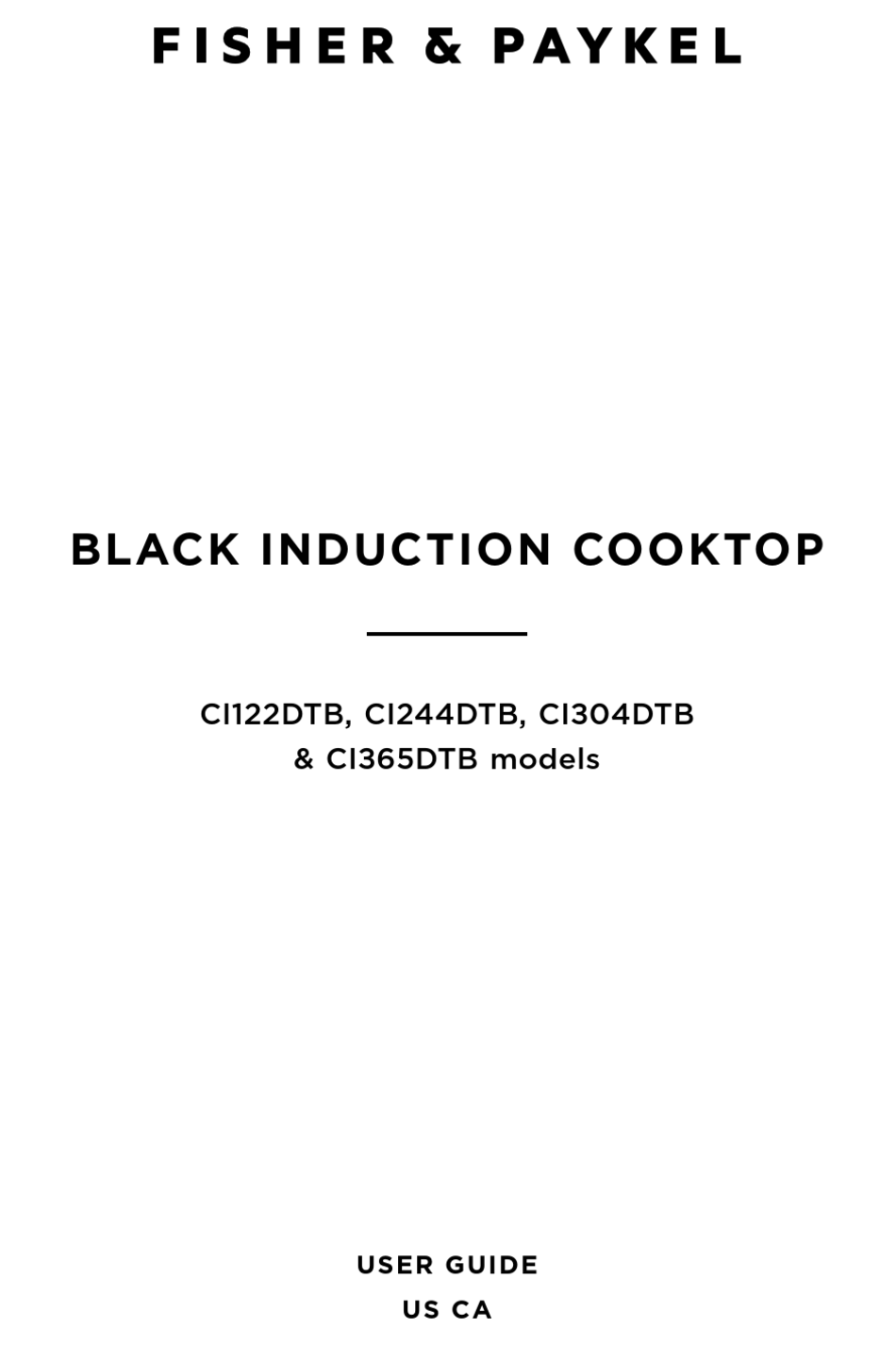 FISHER & PAYKEL CI244DTB4 USER MANUAL Pdf Download ManualsLib