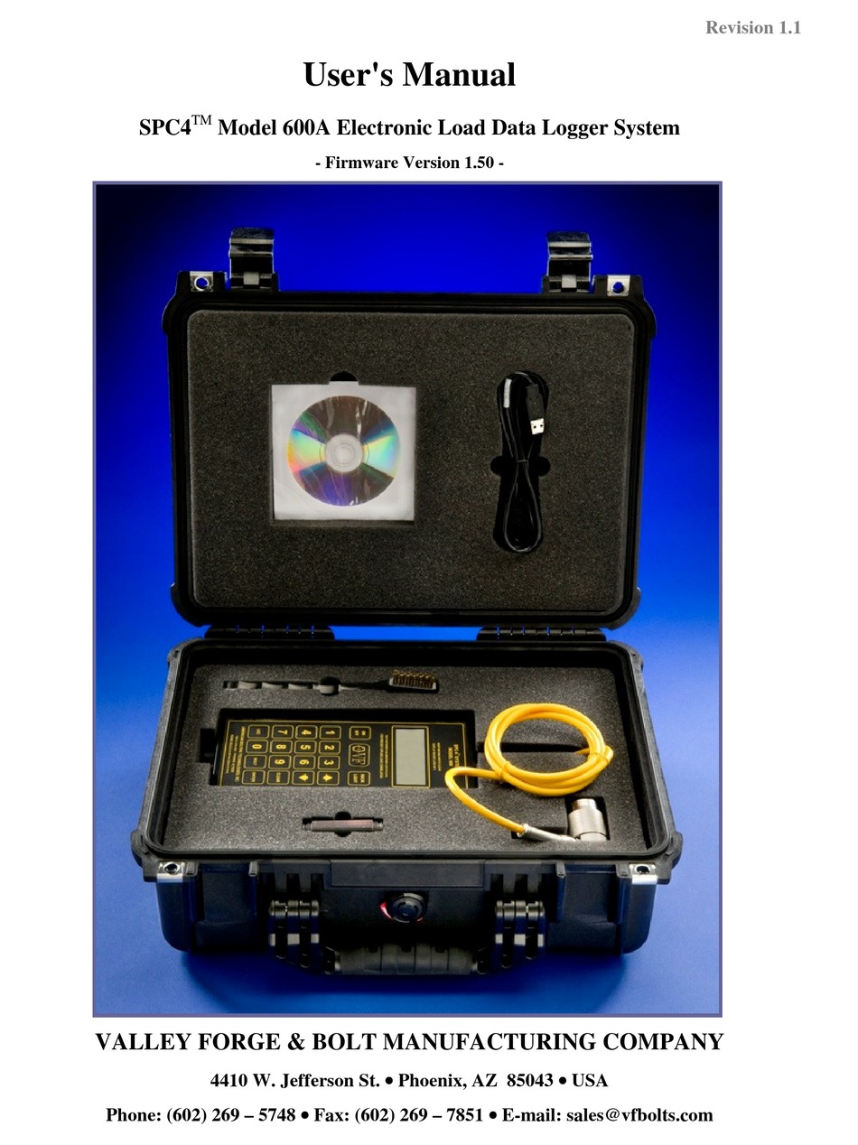 VALLEY & BOLT SPC4 600A USER MANUAL Pdf Download ManualsLib