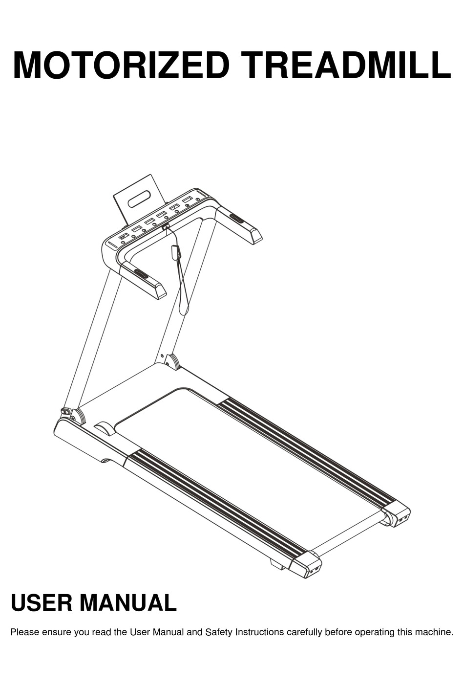 Genki treadmill outlet user manual