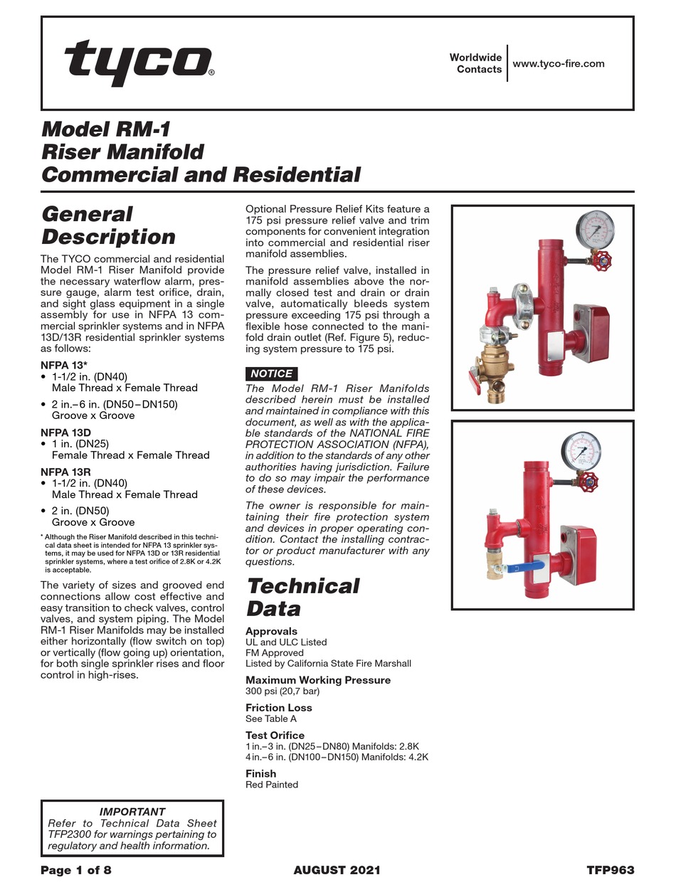 TYCO RM-1 QUICK START MANUAL Pdf Download | ManualsLib