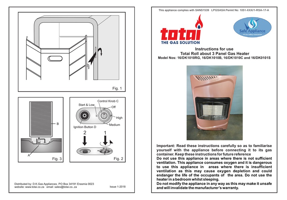 TOTAI 16/DK1010RG INSTRUCTIONS FOR USE Pdf Download ManualsLib