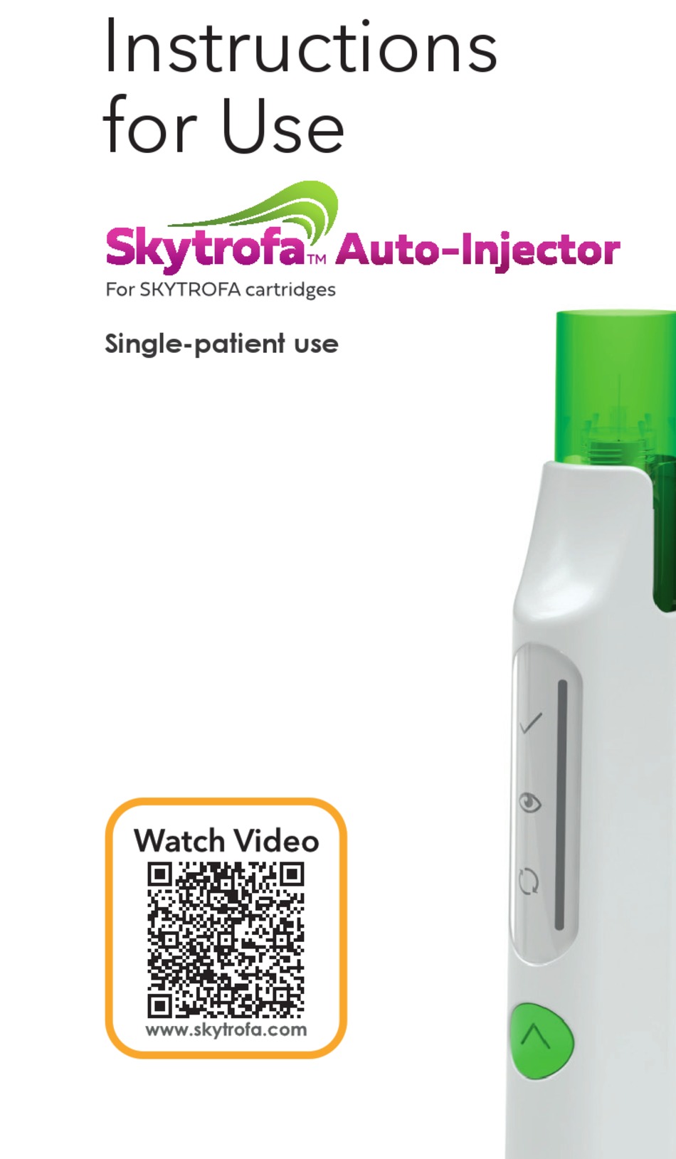 SKYTROFA AUTOINJECTOR INSTRUCTIONS FOR USE MANUAL Pdf Download