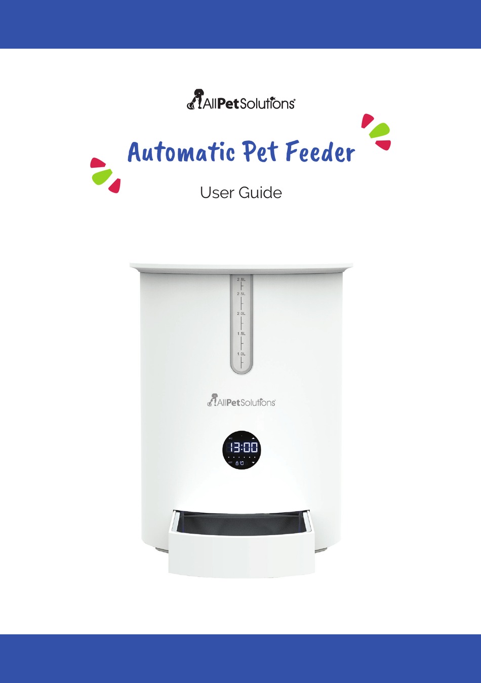 ALLPETSOLUTIONS AUTOMATIC PET FEEDER USER MANUAL Pdf Download | ManualsLib