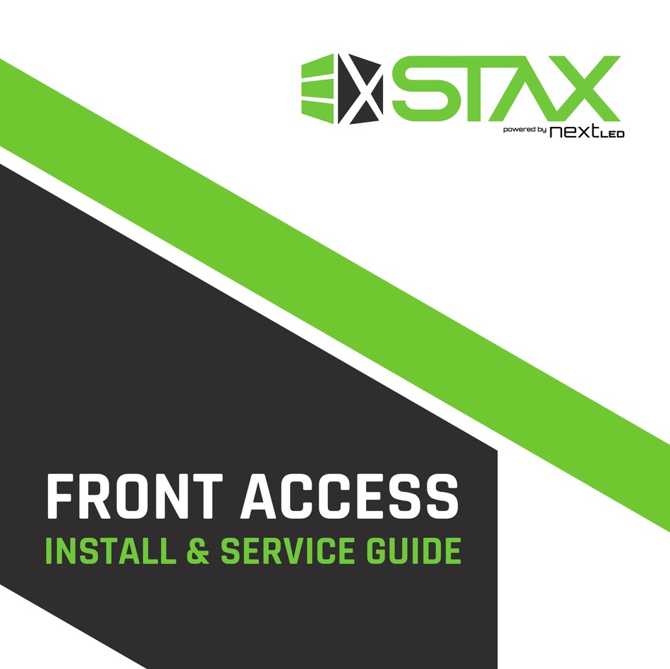 NEXTLED STAX INSTALL & SERVICE MANUAL Pdf Download ManualsLib