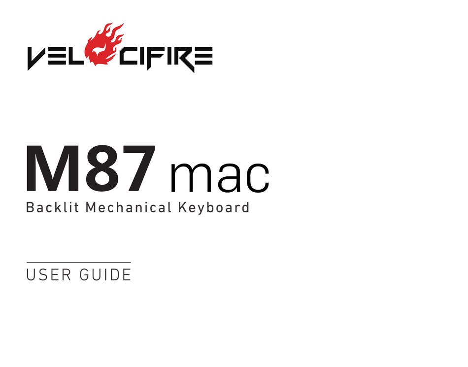VELOCIFIRE M87 USER MANUAL Pdf Download ManualsLib