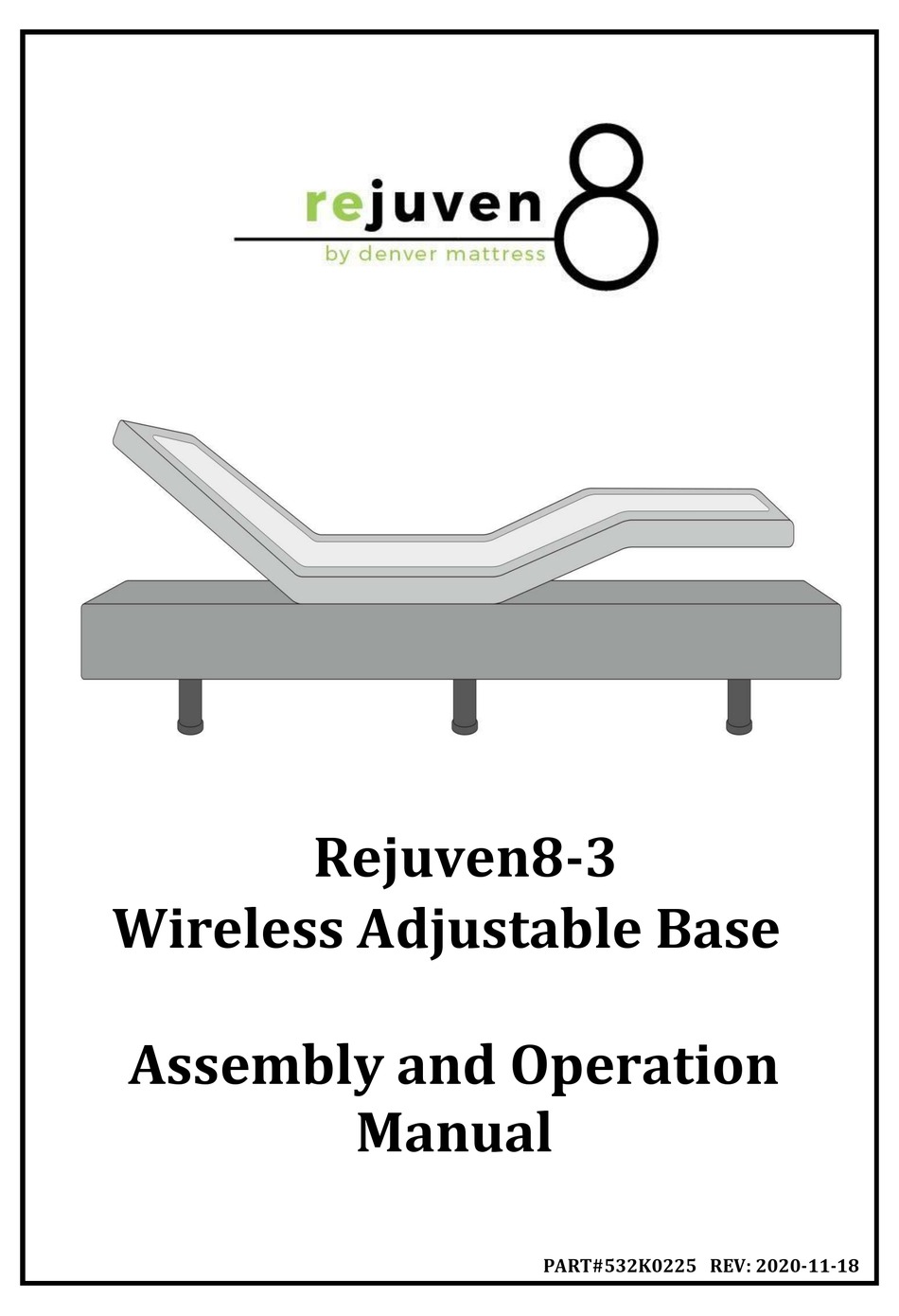DENVER MATTRESS HIBERNATION SERIES ASSEMBLY AND OPERATION MANUAL Pdf