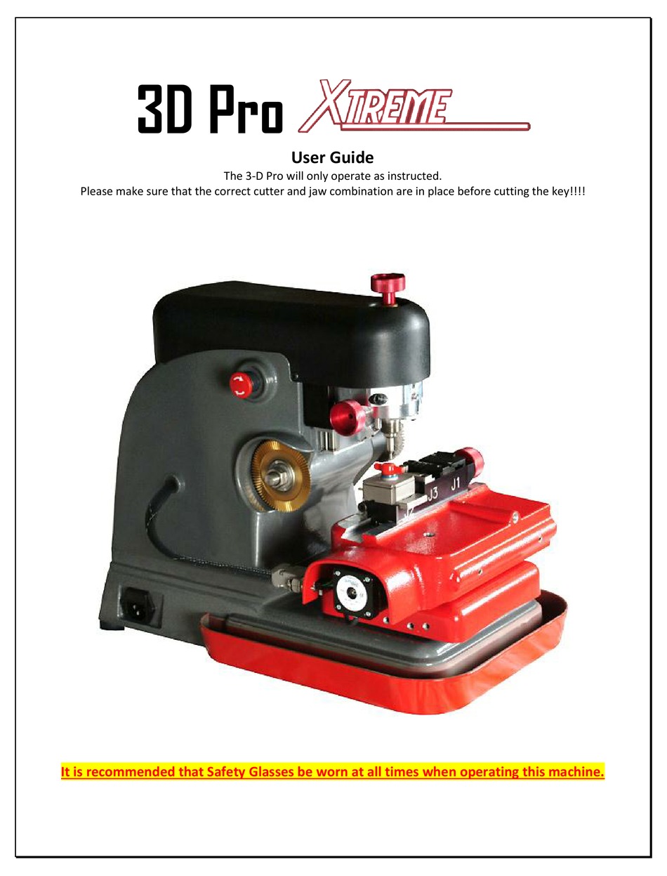 LASER KEY PRODUCTS 3D PRO XTREME USER MANUAL Pdf Download ManualsLib
