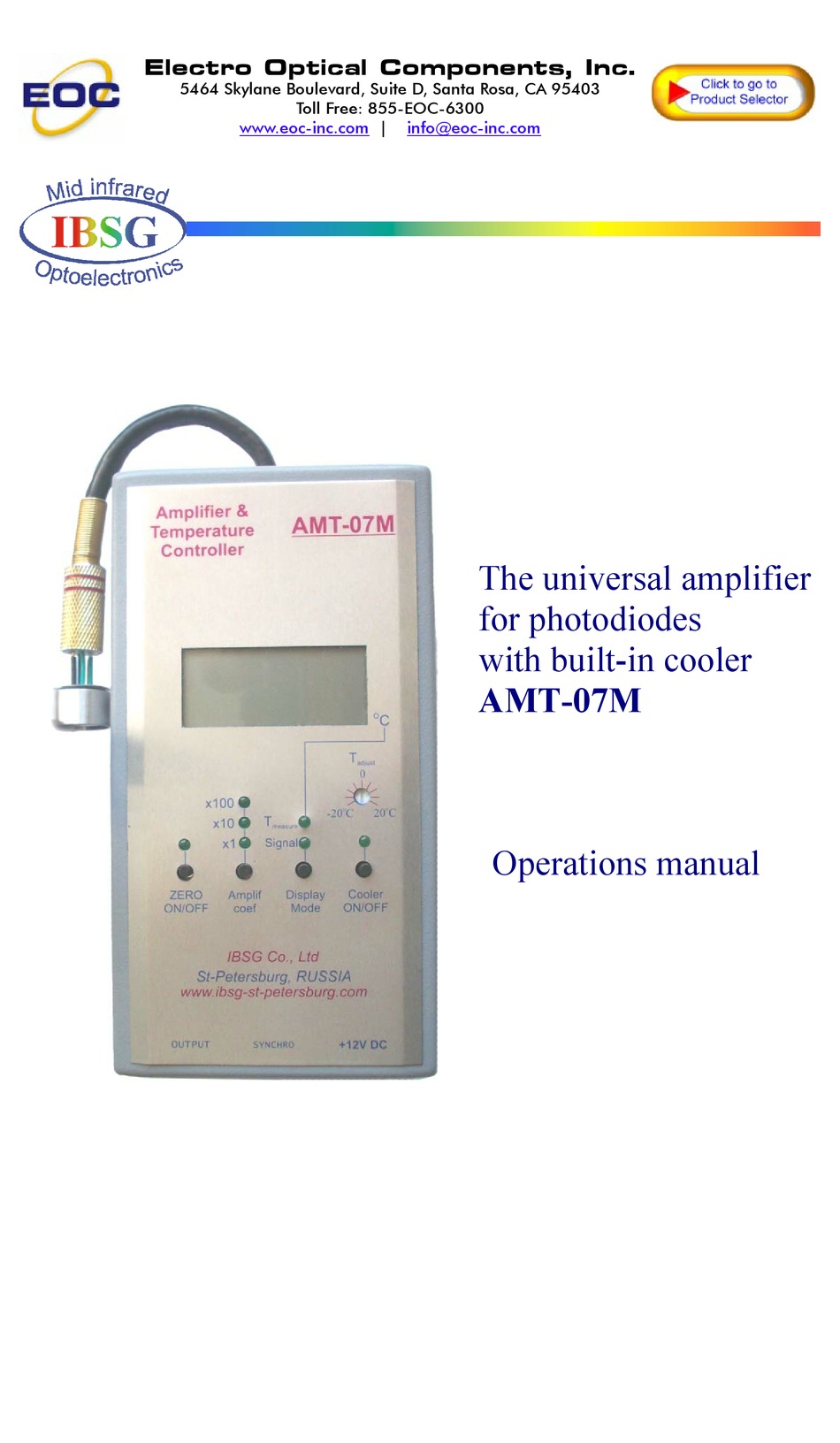 IBSG AMT07M OPERATION MANUAL Pdf Download ManualsLib