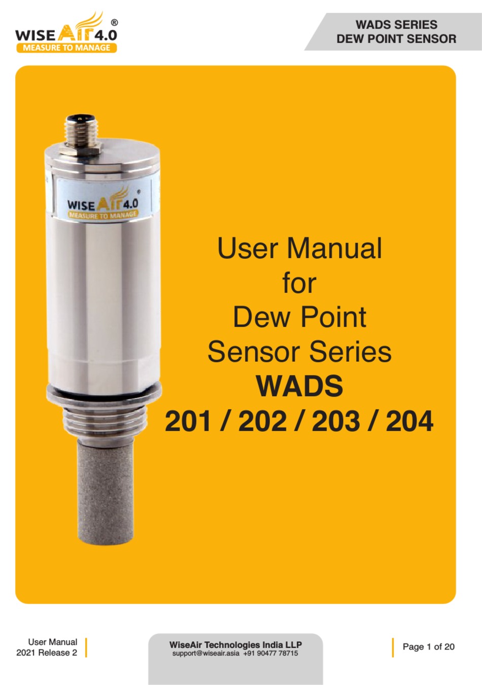 WISEAIR WADS SERIES USER MANUAL Pdf Download | ManualsLib