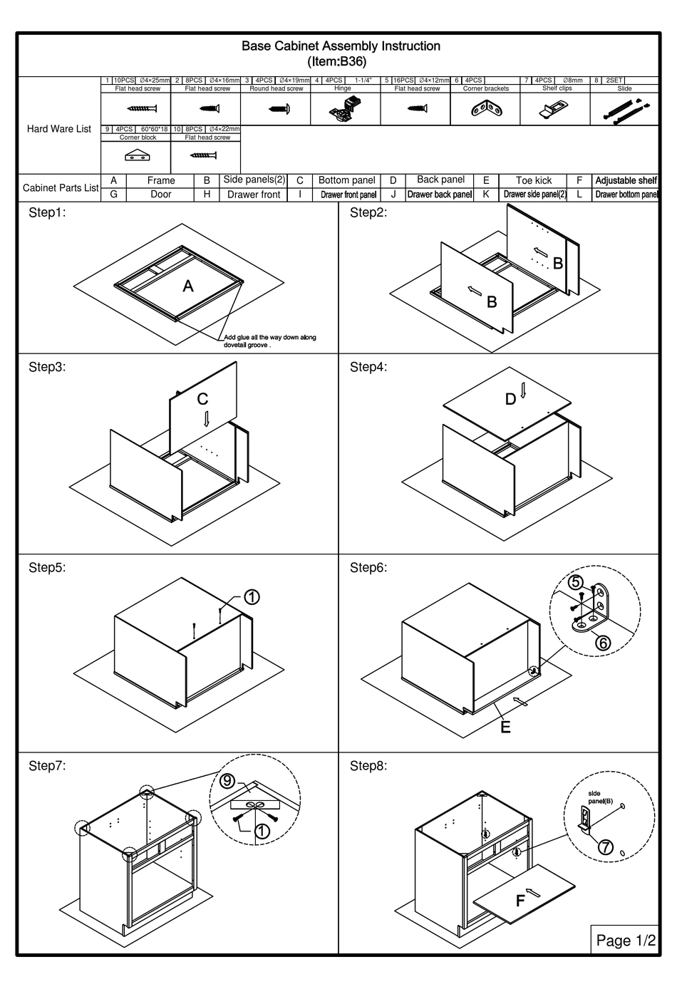 GREENCASTLE B36 ASSEMBLY INSTRUCTION Pdf Download ManualsLib