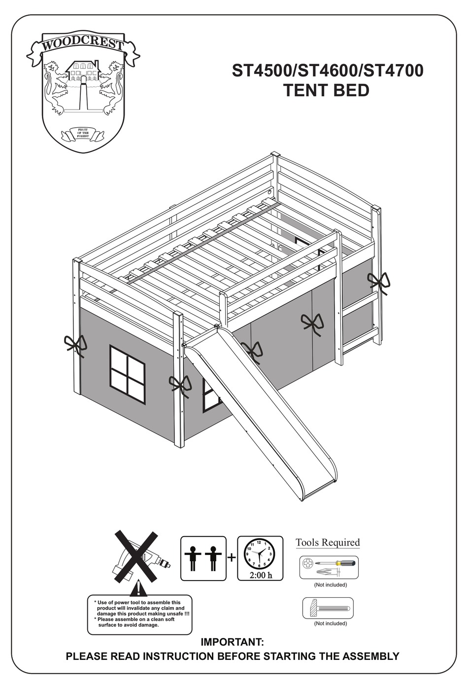 WOODCREST ST4500 INSTRUCTIONS MANUAL Pdf Download ManualsLib