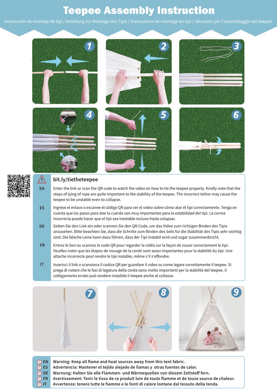 TINY LAND TEEPEE TP0003 ASSEMBLY INSTRUCTION Pdf Download ManualsLib