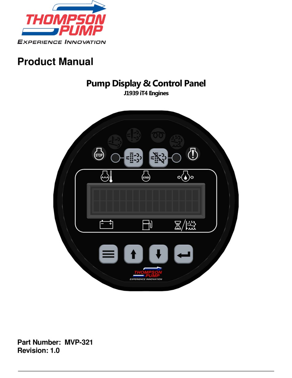 THOMPSON PUMP J1939 PRODUCT MANUAL Pdf Download ManualsLib