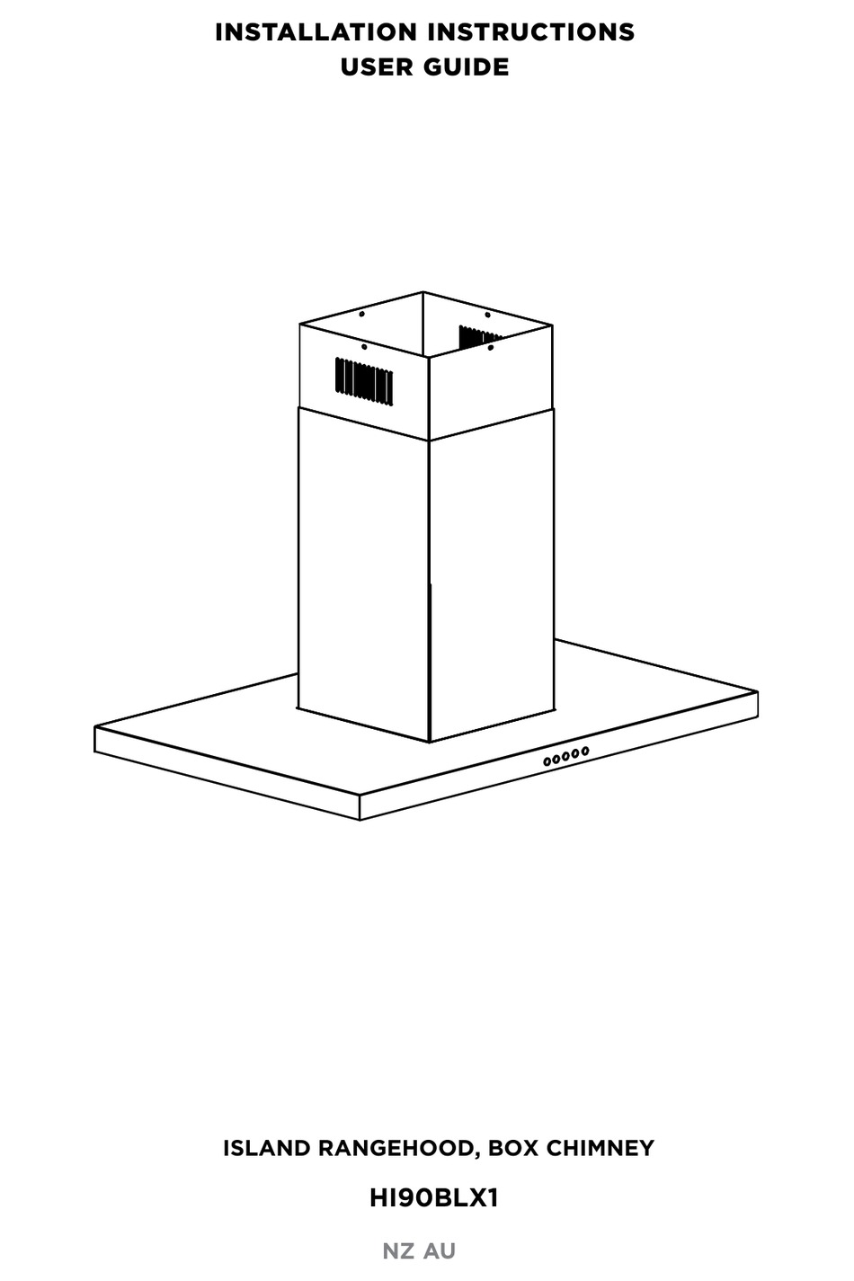 FISHER & PAYKEL HI90BLX1 INSTALLATION INSTRUCTIONS MANUAL Pdf Download
