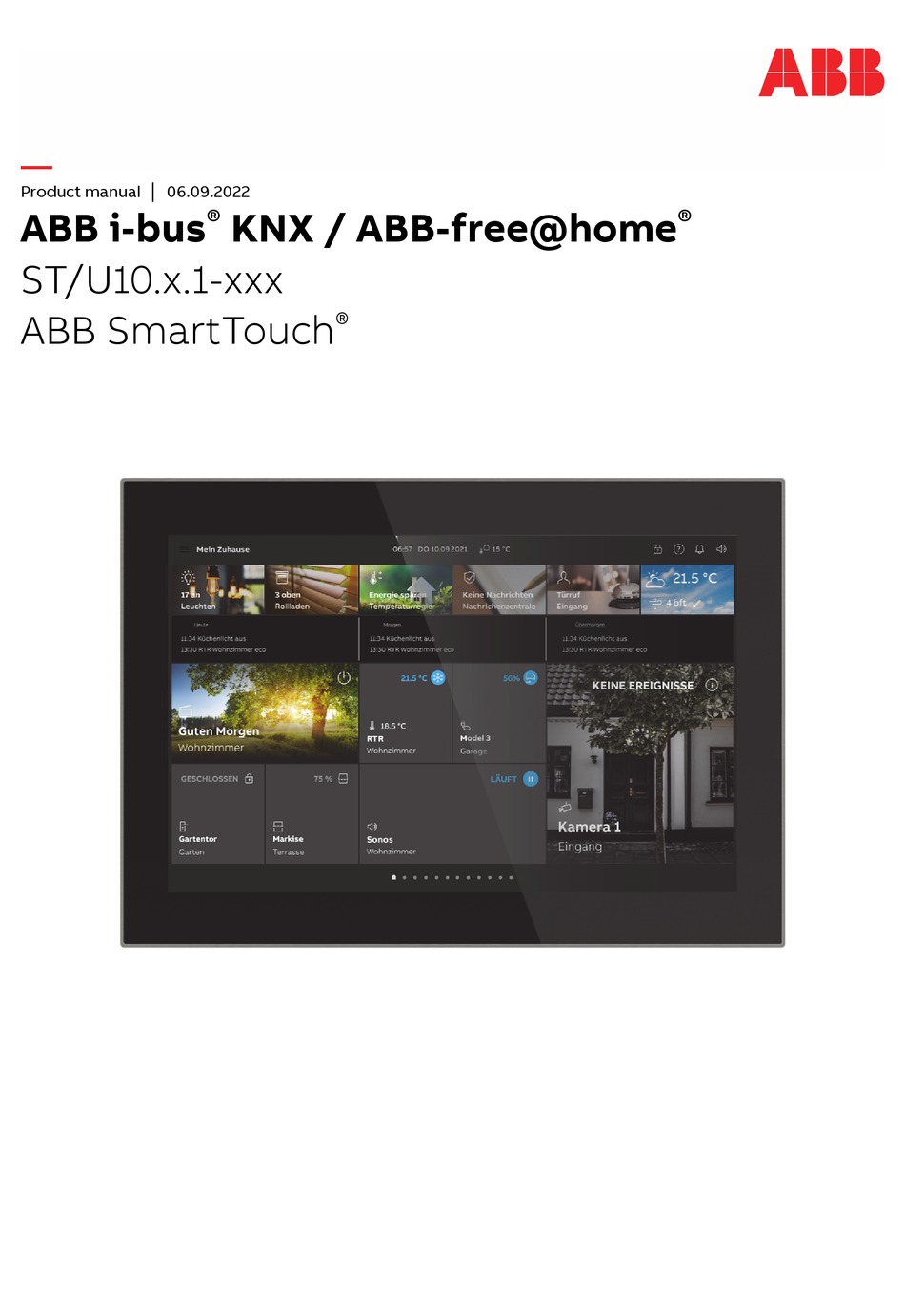 ABB SMARTTOUCH B/STAINLESS PRODUCT MANUAL Pdf Download | ManualsLib