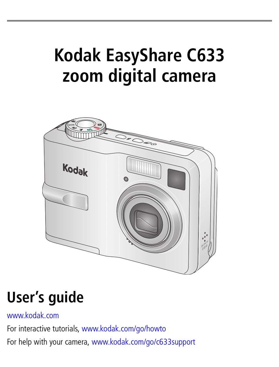 KODAK EASYSHARE C633 USER MANUAL Pdf Download | ManualsLib