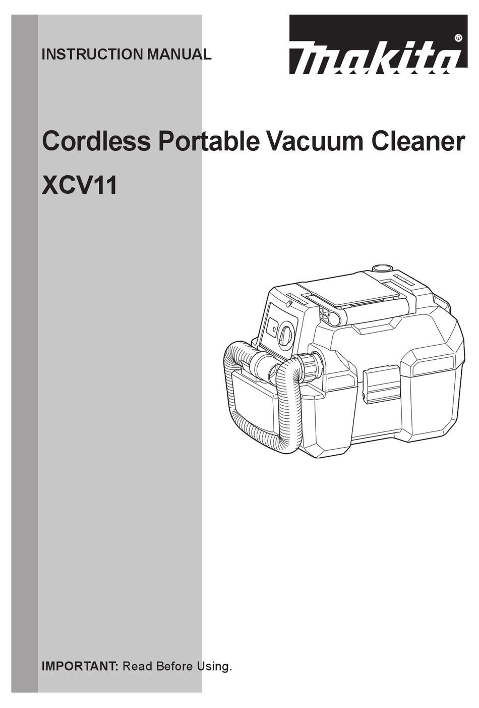 MAKITA XCV11Z INSTRUCTION MANUAL Pdf Download ManualsLib