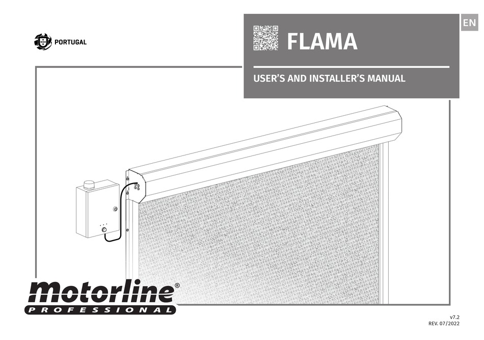 Motorline Professional Flama User's And Installer's Manual Pdf Download 