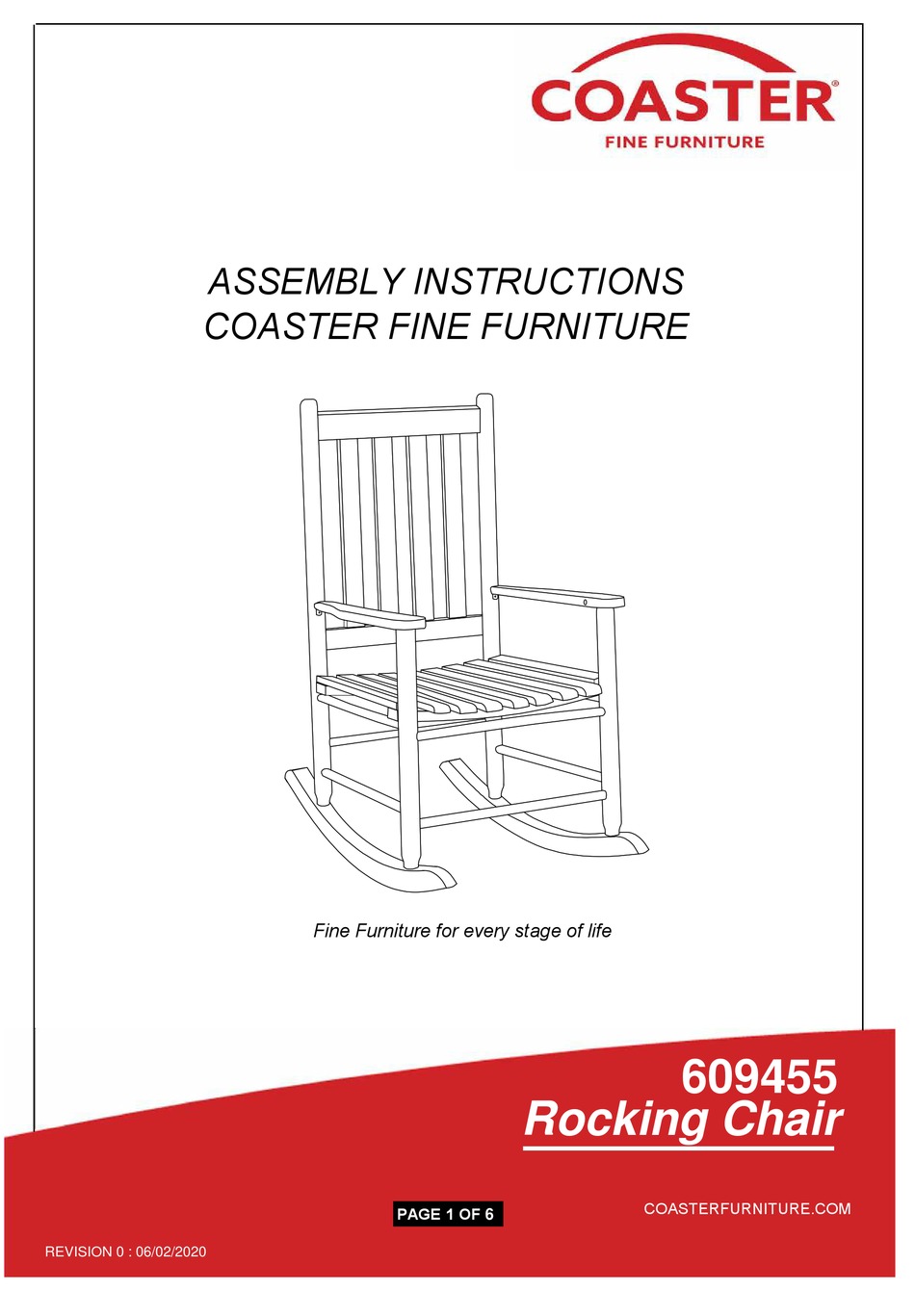 COASTER 609455 ASSEMBLY INSTRUCTIONS MANUAL Pdf Download ManualsLib