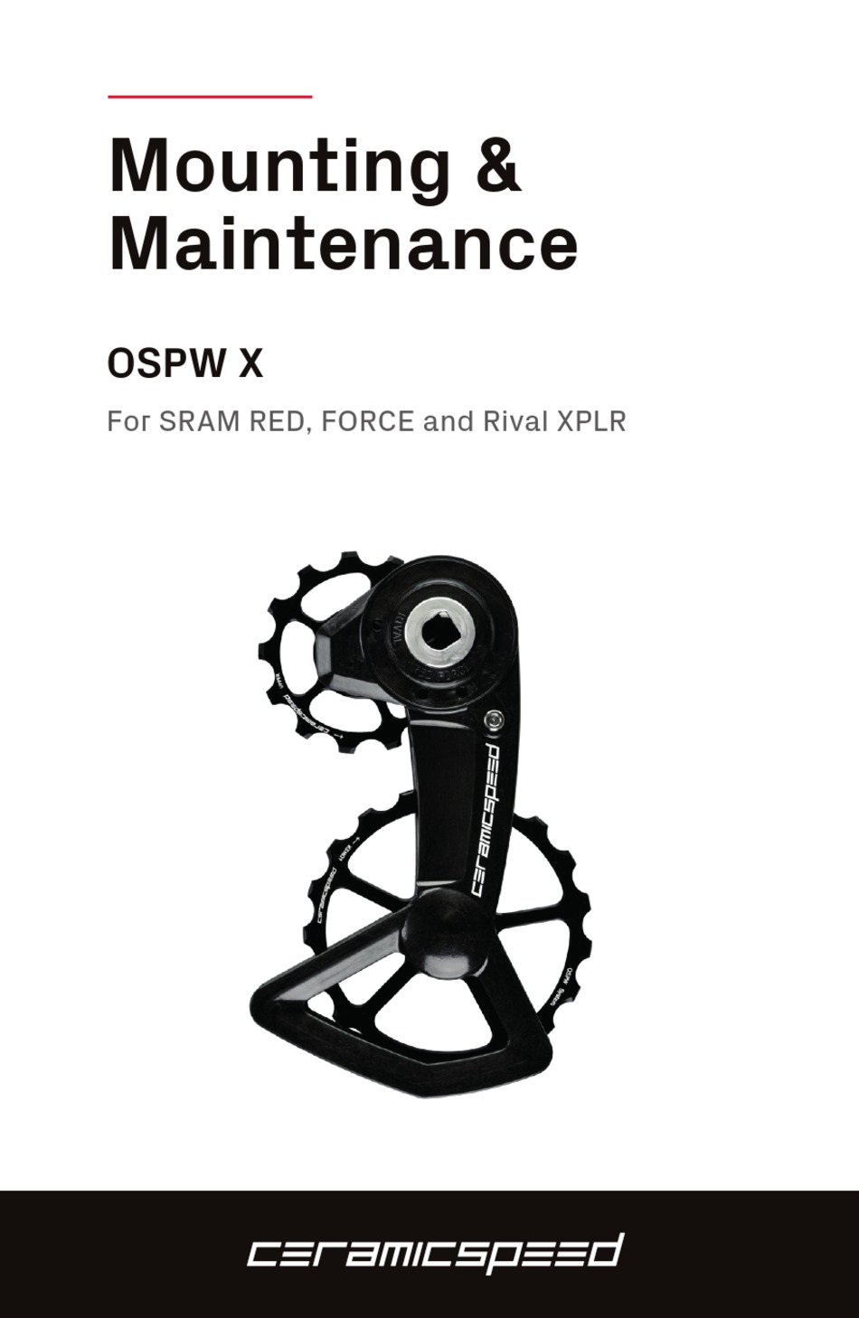 CERAMICSPEED OSPW X MOUNTING & MAINTENANCE Pdf Download ManualsLib
