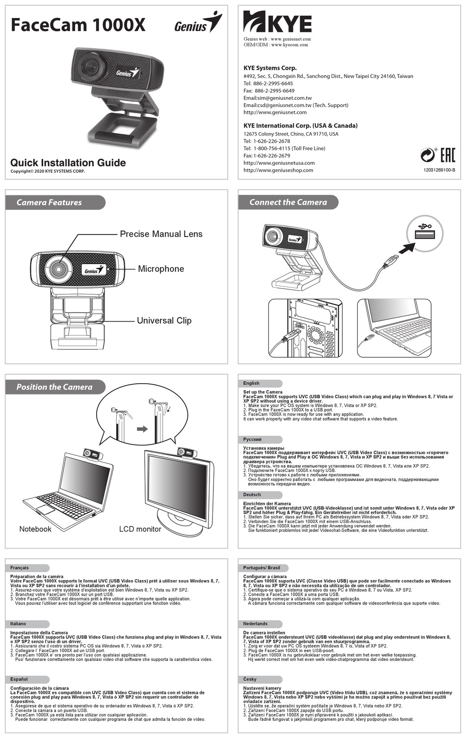 Camara genius online 1000x