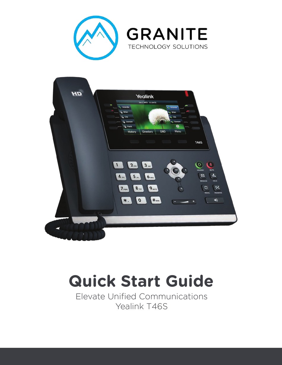 YEALINK T46S QUICK START MANUAL Pdf Download ManualsLib