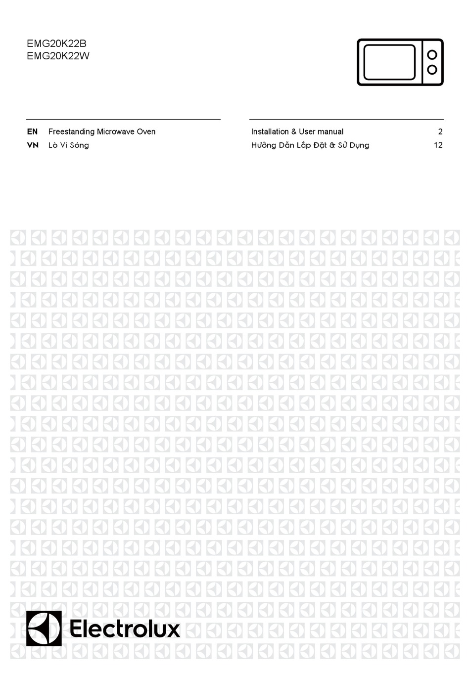 ELECTROLUX EMG20K22B INSTALLATION & USER MANUAL Pdf Download ManualsLib