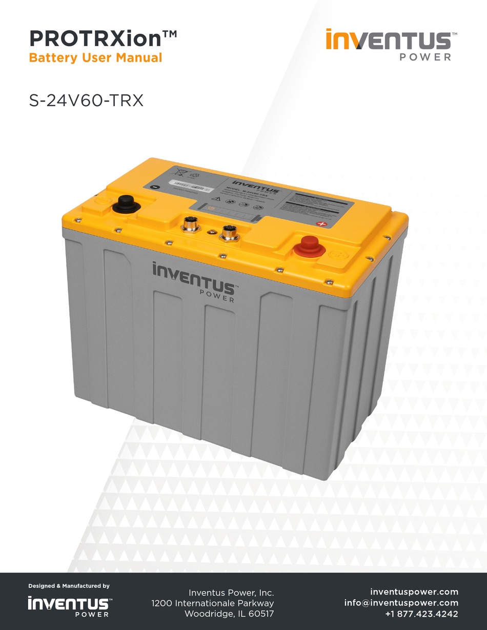 INVENTUS POWER PROTRXION S24V60TRX USER MANUAL Pdf Download ManualsLib